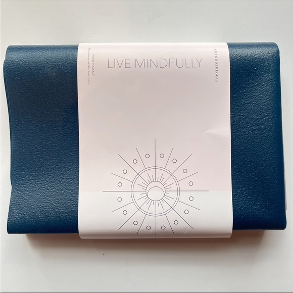 New! Anthropologie LIVE MINDFULLY Foldable Travel Yoga Mat - Unopened - Picture 6 of 10